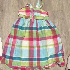 4/$30 Colorful Plaid Kids Dress
